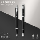 Набор ручек Parker IM Core FK221 (CW2093215) Black CT сталь нержавеющая подар.кор. ручка перьевая, ручка шариковая2