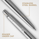 Набор ручек шариков. Parker Jotter Core KB61 (CW2093256) Stainless Steel CT подар.кор. ручка шариковая/карандаш механический 0.5 сменный стержень 1стерж. кругл. 1 шариковая ручка/1 карандаш3