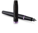 Ручка перьев. Parker IM Vibrant Rings F315 (CW2172949) Amethyst Purple PVD M сталь нержавеющая подар.кор.2