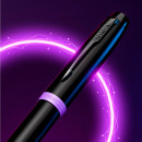 Ручка перьев. Parker IM Vibrant Rings F315 (CW2172949) Amethyst Purple PVD M сталь нержавеющая подар.кор.7