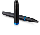 Ручка роллер Parker IM Vibrant Rings T315 (CW2172860) Marine Blue PVD F черн. черн. подар.кор.4