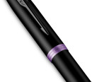 Ручка роллер Parker IM Vibrant Rings T315 (CW2172950) Amethyst Purple PVD F черн. черн. подар.кор.3