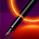 Ручка перьев. Parker IM Vibrant Rings F315 (CW2172944) Flame Orange PVD M сталь нержавеющая подар.кор.5