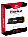 Твердотельный накопитель SSD M.2 2 Tb Kingston Fury Renegade Read 7300Mb/s Write 7000Mb/s 3D NAND TLC SFYRDK/2000G3