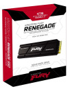 Твердотельный накопитель SSD M.2 4 Tb Kingston Fury Renegade Read 7300Mb/s Write 7000Mb/s 3D NAND TLC SFYRDK/4000G3