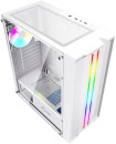 Корпус Powercase Mistral Evo White, Tempered Glass, 1x 120mm PWM ARGB fan + ARGB Strip + 3x 120mm PWM non LED fan, белый, ATX  (CMIEW-F4S)3