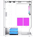 Корпус Powercase Mistral Evo White, Tempered Glass, 1x 120mm PWM ARGB fan + ARGB Strip + 3x 120mm PWM non LED fan, белый, ATX  (CMIEW-F4S)6