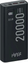 Мобильный аккумулятор Hiper EP 20000 20000mAh 3A QC PD 2xUSB черный (EP 20000 BLACK)2