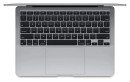 Ноутбук Apple MacBook Air 13 A2337 13.3" 2560x1600 Apple -M1 SSD 256 Gb 16Gb WiFi (802.11 b/g/n/ac/ax) Bluetooth 5.0 Apple M1 (7-core) серый macOS Z1240001T4