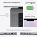 Ноутбук Apple MacBook Pro 14 A2442 14.2" 3024x1964 Apple -M1 Pro SSD 512 Gb 32Gb Bluetooth 5.0 WiFi (802.11 b/g/n/ac/ax) Apple M1 Pro (14-core) серый macOS Z15G000PF8