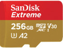 Флеш карта microSD 256GB SanDisk microSDXC Class 10 UHS-I A2 C10 V30 U3 Extreme 190MB/s2