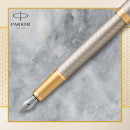 Ручка перьев. Parker IM Premium F323 (CW1931684) Grey GT F сталь нержавеющая подар.кор.4
