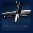 Ручка перьев. Waterman Hemisphere L`Essence du Bleu (CW2166467) LaqBlue CT F сталь нержавеющая подар.кор.4