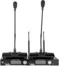 Радиосистема [T-521UZ] ITC, UHF двухканальная радиосистема с двумя настольными микрофонами типа "гусиная шея". LCD дисплей. True Diversity. Частотный диапазон 470-510 MHz.2