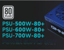 Блок питания Оклик ATX 500W GMNG PSU-500W-80+ 80 PLUS WHITE (24+4+4pin) APFC 120mm fan 5xSATA RTL6