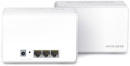 Wi-Fi система Mercusys Halo H80X (2-pack) 802.11ax 2402Mbps 2.4 ГГц 5 ГГц 3xLAN LAN белый2