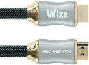 Кабель HDMI 3м Wize WAVC-HDMI8K-3M круглый черный