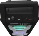 RITMIX SP-830B black {дисплей LED, эквалайзер, RGB-подсветка, до 8 часов, микрофонный вход Jack 6,3 мм, 1800 мАч, 7.4 В, microUSB DC 5В 2A, пластик, черный}7