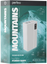 Perfeo Powerbank MOUNTAINS 40000 mAh/LED дисплей/PD + QC 3.0/Type-C/4 USB/Выход: 3A, max 22.5W/White (PF_D0160)3