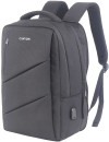 CANYON Laptop backpack for 15.6 inchProduct spec/size(mm): 400MM x300MM x 120MM(+60MM)Grey, Canyon LogoEXTERIOR materials:100% PolyesterInner materials:100% Polyestermax weigh2