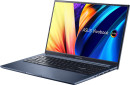 Ноутбук ASUS Vivobook 15X OLED X1503ZA-L1274 15.6" 1920x1080 Intel Core i7-12700H SSD 512 Gb 8Gb WiFi (802.11 b/g/n/ac/ax) Bluetooth 5.2 Intel Iris Xe Graphics синий DOS 90NB0WY1-M00AW04