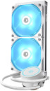 Система водяного охлаждения ID-Cooling AURAFLOW X 240 EVO SNOW Soc-AM5/AM4/1151/1200/2066/1700 4-pin 18-35dB Al+Cu 250W LED Ret2