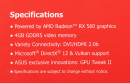 Видеокарта ASUS Radeon RX 560 ROG Strix V2 PCI-E 4096Mb GDDR5 128 Bit Retail ROG-STRIX-RX560-4G-V2-GAMING5