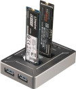 Док-станция SSD AgeStar 31CBNV2H NVMe USB3.2 алюминий серый M2 2280 M-key3