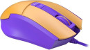 Мышь проводная A4TECH L65 Max жёлтый фиолетовый USB5