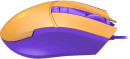 Мышь проводная A4TECH L65 Max жёлтый фиолетовый USB7