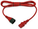 Hyperline PWC-IEC13-IEC14-5.0-RD Кабель питания монитор-компьютер IEC 320 C13 - IEC 320 C14 (3x1.0), 10A, прямая вилка, 5м, цвет красный (ПВС-АП-3*1,0-250-C13C14-10-5,0 ГОСТ 30851.1-2002 (МЭК 60320-1:1994))