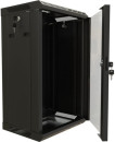 Hyperline TDB-6U-GP-RAL9004 Шкаф настенный 10&#039;&#039;, 6U, 366,5х390х300, уст. размер 254 мм, со стеклянной дверью, открывающиеся стенки, возможность установки вентилятора, цвет черный (RAL 9004) (собранный)5