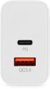 Сетевое зарядное устройство Digma DGW3D,  USB-C + USB-A,  3A,  белый [dgw3d0f110wh]3