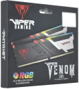 Оперативная память для компьютера 32Gb (2x16Gb) PC5-59200 7400MHz DDR5 DIMM CL36 Patriot Viper Venom RGB PVVR532G740C36K7