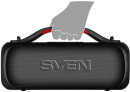 Мобильные колонки SVEN PS-360 2.0 чёрные (2x12W, IPx5, RGB подсветка, USB, SB Type-C, Bluetooth, FM-радио, jack in, 3000 мAч)4