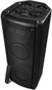 Мобильные колонки SVEN PS-710 2.0 чёрные (2x50 W, mini Jack, 2 х 6.35 мм Jack, USB, NFC, Bluetooth, FM, micro SD, ПДУ, 4400 мA, RGB подсветка)3