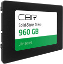 CBR SSD-960GB-2.5-LT22, Внутренний SSD-накопитель, серия "Lite", 960 GB, 2.5", SATA III 6 Gbit/s, SM2259XT, 3D TLC NAND, R/W speed up to 550/520 MB/s, TBW (TB) 480