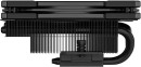 Cooler  ID-COOLING IS-55 BLACK LGA1700/1200/115X/AM5/AM4 низкопрофильный высота 55mm (27шт/кор, TDP 125W, PWM, 5 тепл.трубок + медная база, FAN 120mm, черный4