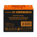 Аккумуляторная батарея ExeGate HRL 12-18 (12V 18Ah, клеммы F3 (болт М5 с гайкой))2
