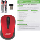 Мышь Acer OMR136, оптическая, беспроводная, USB, красный [zl.mceee.01j]7