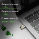 Флешка USB Digma DRIVE2 128ГБ, USB2.0, серебристый [dgfum128a20sr]3