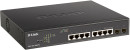 D-Link DGS-1100-10MPPV2/A3A Настраиваемый L2 коммутатор с 8 портами 10/100/1000Base-T и 2 портами 1000Base-X SFP (порты 1-8 PoE 802.3af/at, порты 7-8 PoE 802.3bt, PoE-бюджет 242 Вт)2