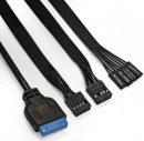 Корпус Miditower ExeGate EVO-8243-NPX500 (ATX, БП 500NPX с вент 12 см, 2*USB+1*USB3.0, черный, 3 вент. с RGB подсветкой, боковая панель - закаленное стекло)4