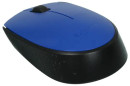 Мышь беспроводная Logitech M170 чёрный синий USB + радиоканал2