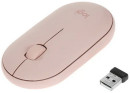 Мышь беспроводная Logitech M350 розовый USB + Bluetooth2