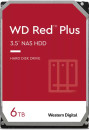 Жесткий диск 3.5" 6 Tb 5400 rpm 256 Mb cache Western Digital Red Plus SATA III 6 Gb/s WD60EFPX