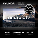 Телевизор LED 55" Hyundai H-LED55BU7006 черный 3840x2160 60 Гц Smart TV Wi-Fi 3 х HDMI 2 х USB RJ-45 Bluetooth6