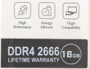 Оперативная память для компьютера 16Gb (1x16Gb) PC4-21300 2666MHz DDR4 DIMM AGI AGI266616UD138 AGI266616UD1382