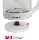 Чайник электрический Supra KES-1856G 1500 Вт белый 1.8 л стекло3