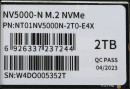 Твердотельный накопитель SSD M.2 2 Tb Netac NV5000-N Read 4800Mb/s Write 4400Mb/s 3D NAND NT01NV5000N-2T0-E4X4